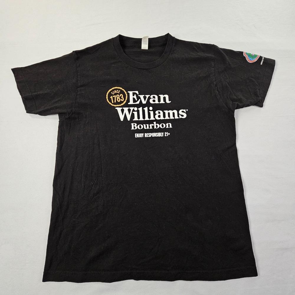 Evan Williams Bourbon Florida Gators Black Short Sleeve Cotton T-Shirt Men's L